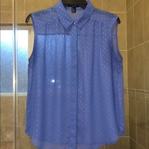 COPY - Forever 21 Periwinkle button up Size M